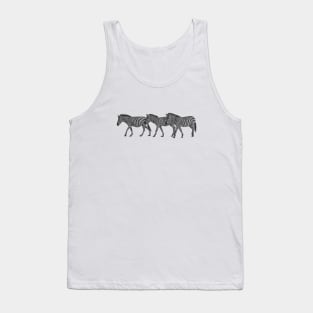 Zebra Line Up Tank Top